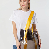 Шопер Clear Fest, прозрачный серый с желтыми ручками