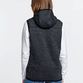 Жилет с капюшоном унисекс Gotland, черный