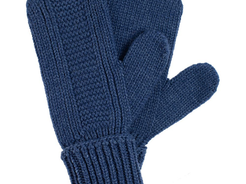 Варежки Brugge, синий меланж