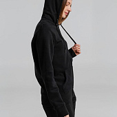 Толстовка на молнии с капюшоном унисекс King, черная