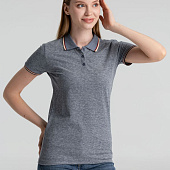 Рубашка поло женская Paname Women, голубой меланж