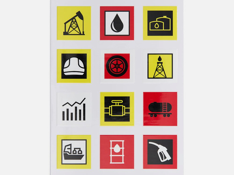 Стикерпак UV-DTF Industry, нефть