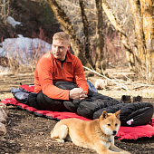 Надувной коврик Insulated Static V Luxe, красный