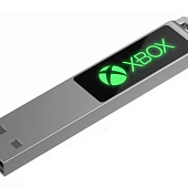 Флешка markBright с зеленой подсветкой, 16 Гб