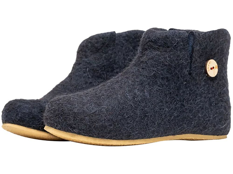 Домашние валенки Wild, темно-синие (клякса)
