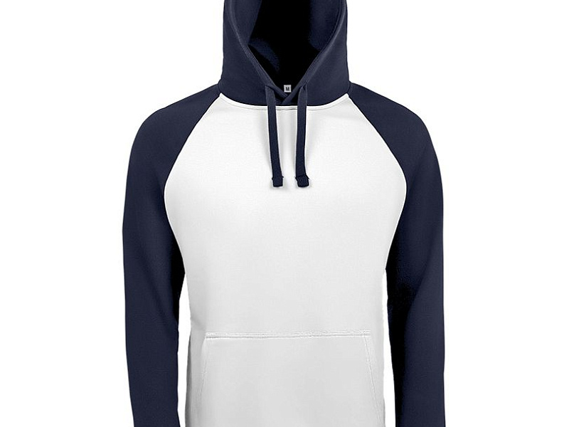 Толстовка унисекс Seattle, белая с темно-синим