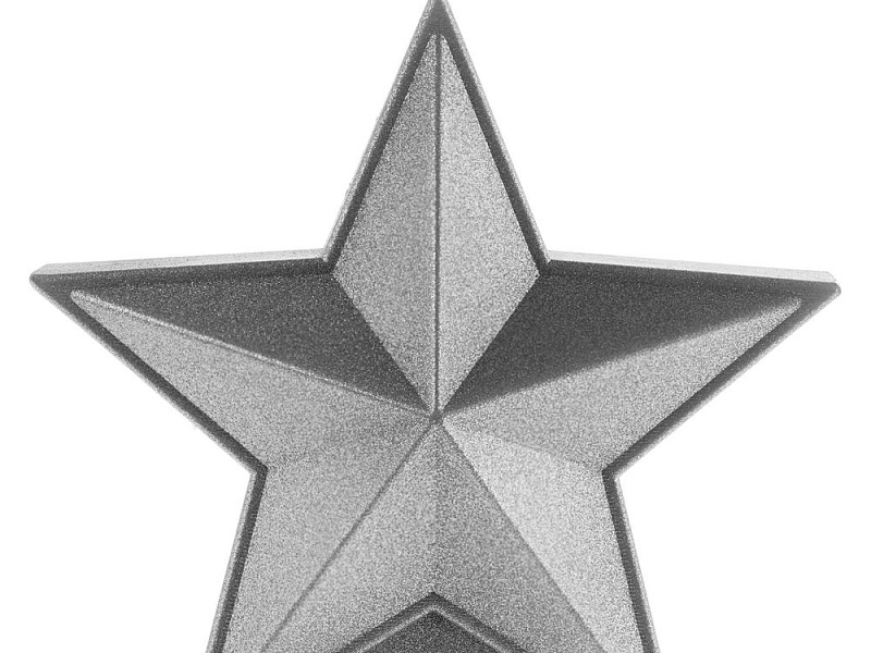 Свеча High Five, серебристая