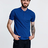 Рубашка поло мужская Adam, ярко-синяя