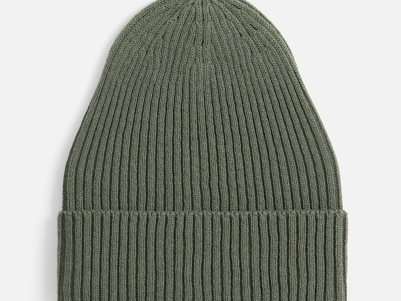Шапка Catch Match без помпона, зеленая (полынь)