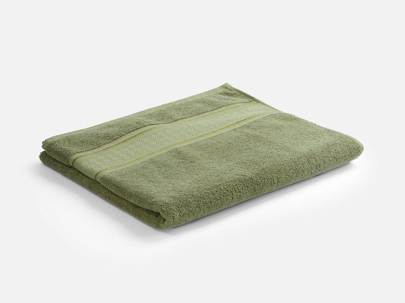 Полотенце махровое Terrychic XL, зеленое