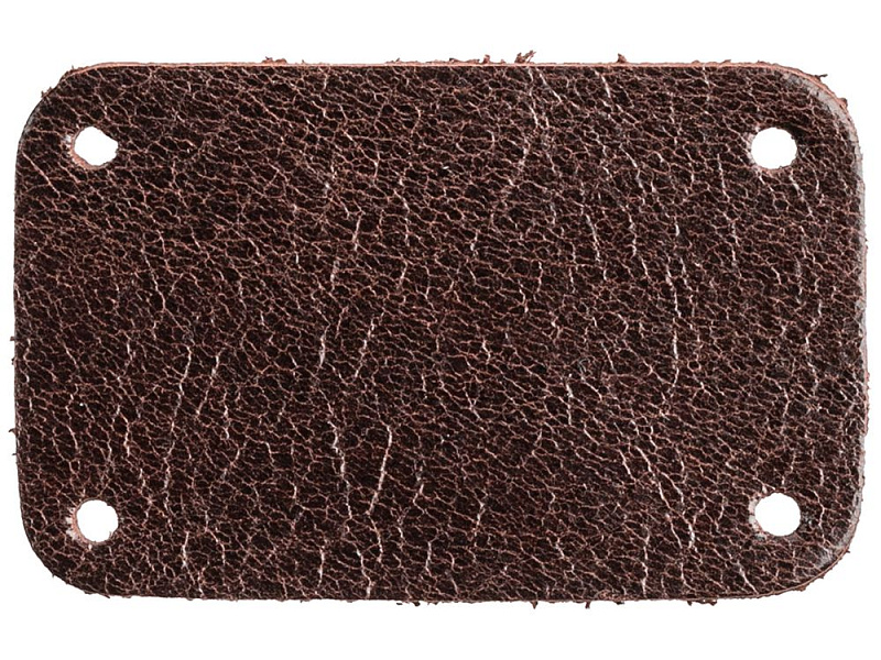 Лейбл кожаный Beta, S, коричневый