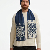 Шапка Wintertude, синяя с белым