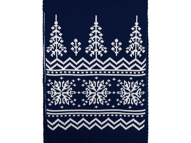 Шарф Elnik, синий с молочно-белым