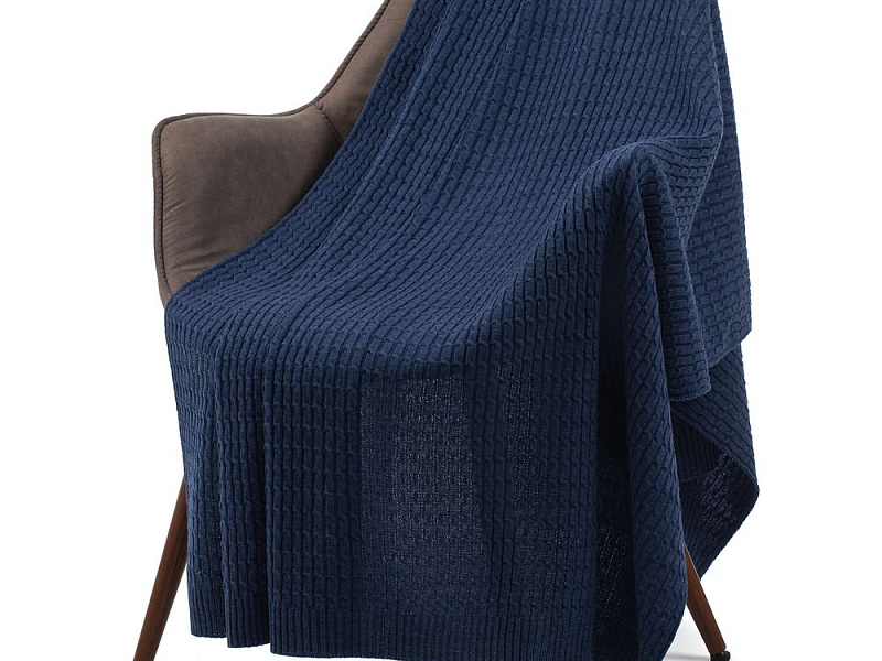 Плед Slumberland, синий (джинс)