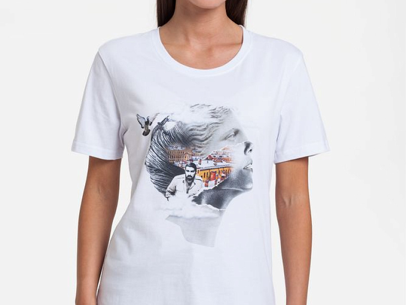 Футболка женская «Подруга Питер», белая