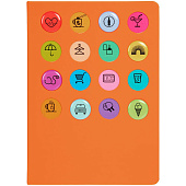 Ежедневник «История изобретений», недатированный, оранжевый