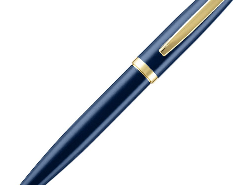 Ручка шариковая Letra Gold, глянцевая, темно-синяя