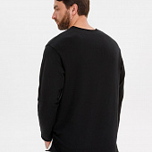 Лонгслив унисекс Siluetti Fuori, черный