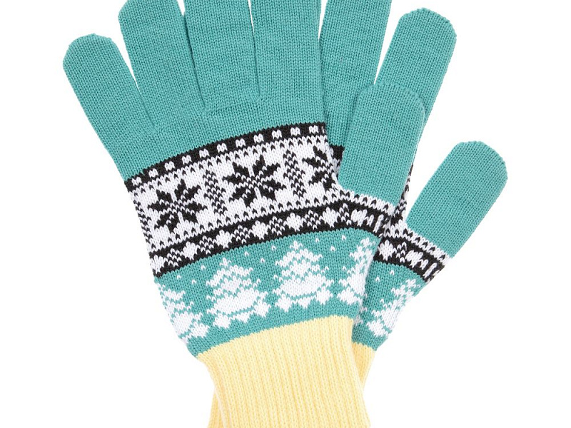 Перчатки Mirakler, зеленые с желтым