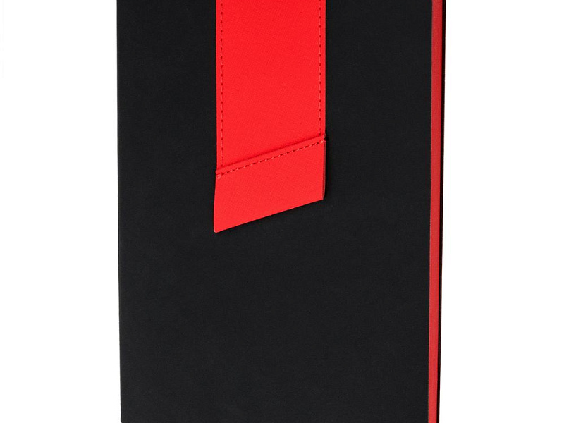 Ежедневник Bookmark, недатированный, черный с красным