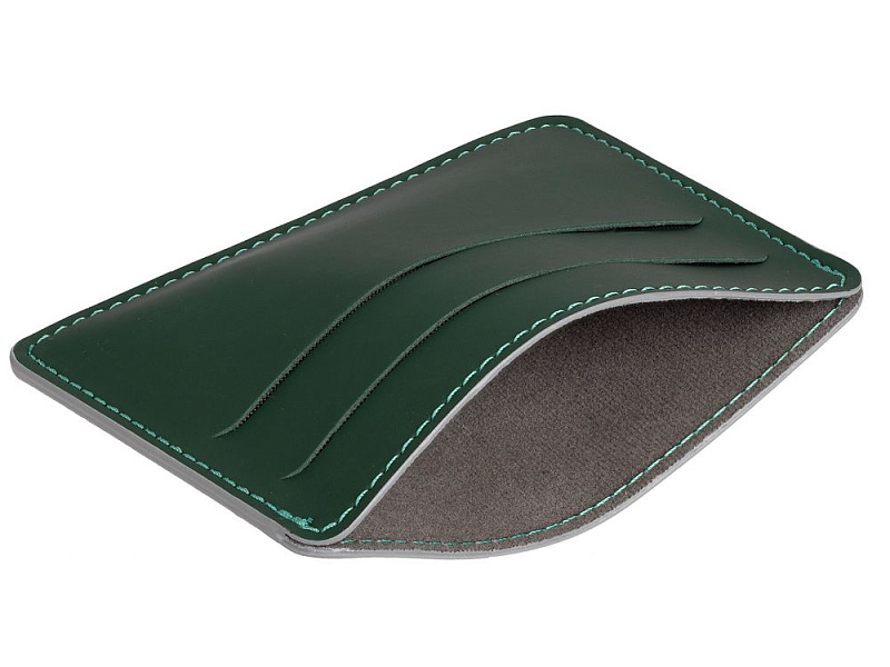 Чехол для карточек Shall Simple, зеленый