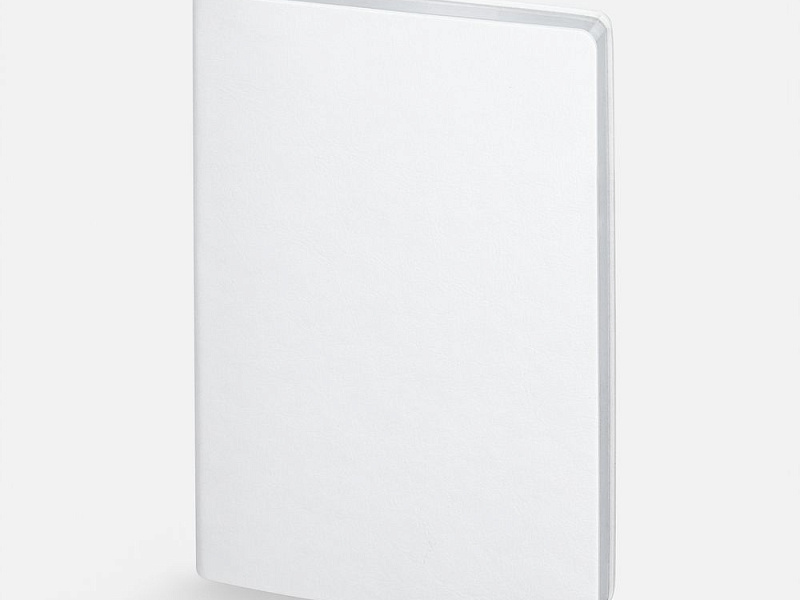 Ежедневник Nebraska Flex, недатированный, белый с серебристым