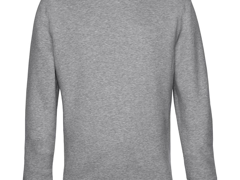 Свитшот унисекс King, серый меланж