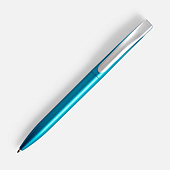 Ручка шариковая Pin Silver, голубой металлик