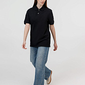 Рубашка поло унисекс Pacific, черная