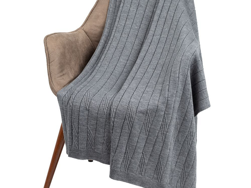 Плед Pluma, темно-серый (графит)