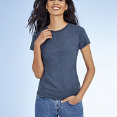 Футболка женская Imperial Fit Women, бордовый меланж