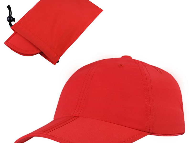 Бейсболка складная Ben Lomond, красная