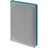 Ежедневник Spain Shall на заказ, недатированный, серый с бирюзовым