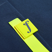 Стропа текстильная Fune 20 S, желтый неон, 10 см