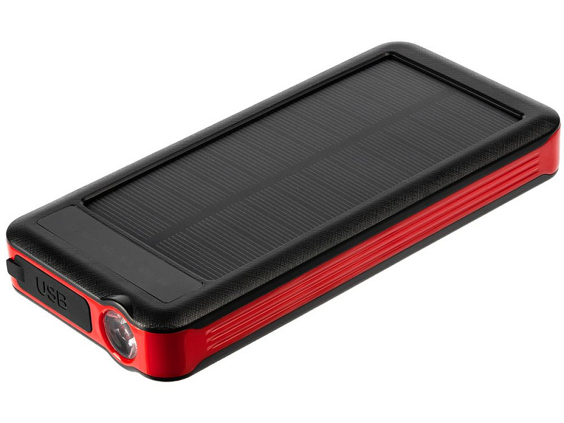 Аккумулятор с беспроводной зарядкой Holiday Maker Wireless, 10000 мАч, красный