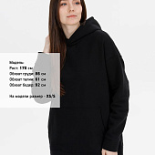 Худи оверсайз унисекс Snuggie, черное