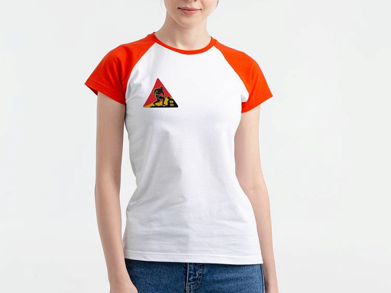 Футболка женская «Ищи суть», белая с красным