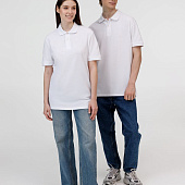 Рубашка поло унисекс Pacific, белая