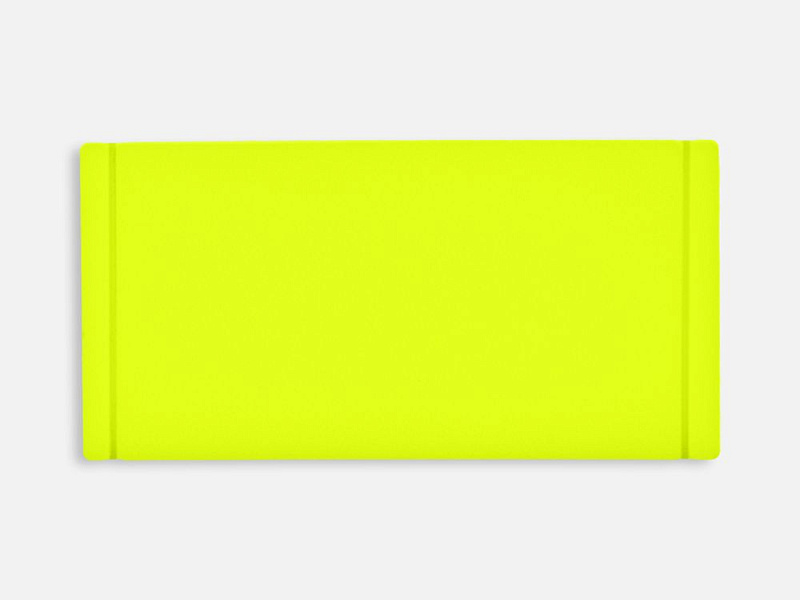 Лейбл из ПВХ Dzeta, XS, желтый неон