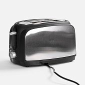 Электрический тостер Postre, серебристо-черный