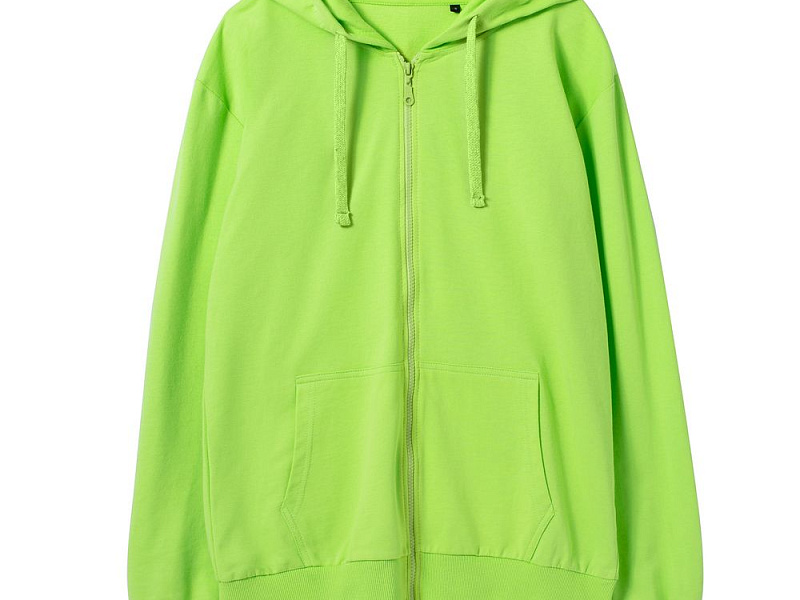 Толстовка на молнии с капюшоном Siverga 2.0, зеленое яблоко