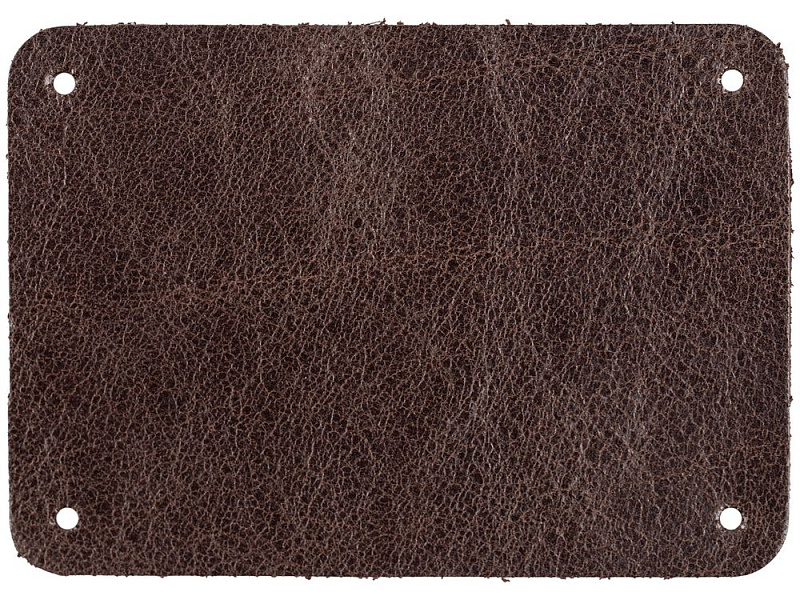 Лейбл кожаный Beta, XL, коричневый