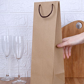 Пакет под бутылку Vindemia, крафт