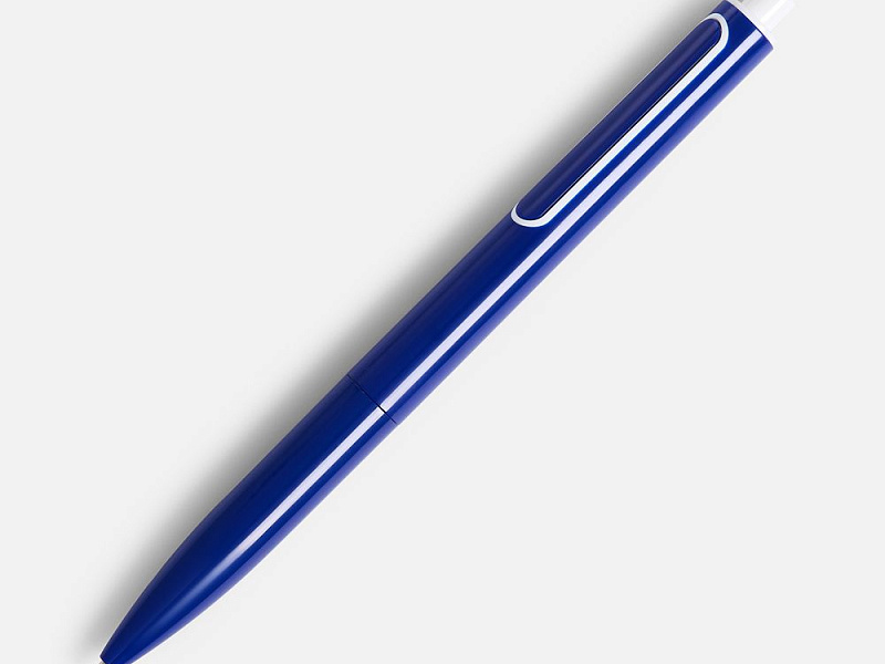 Ручка шариковая Outliner, синяя с белым