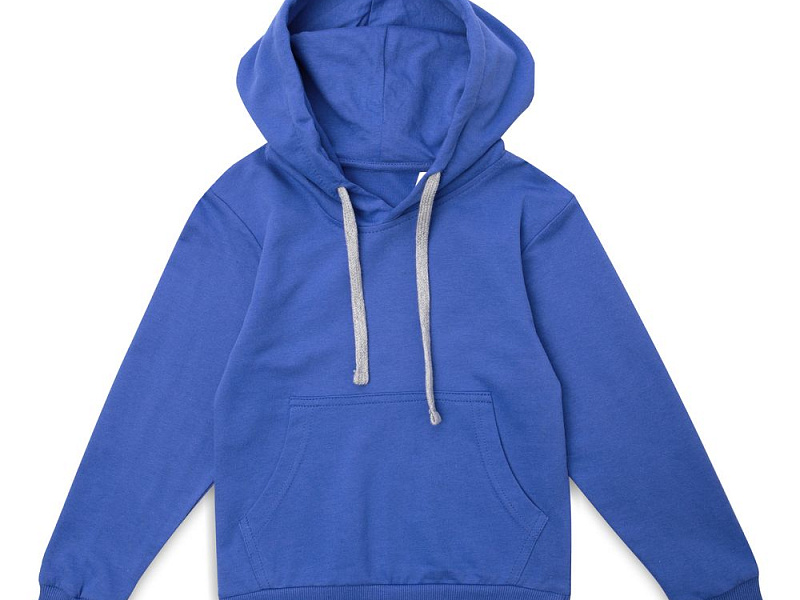 Толстовка с капюшоном детская Kirenga Kids, ярко-синяя