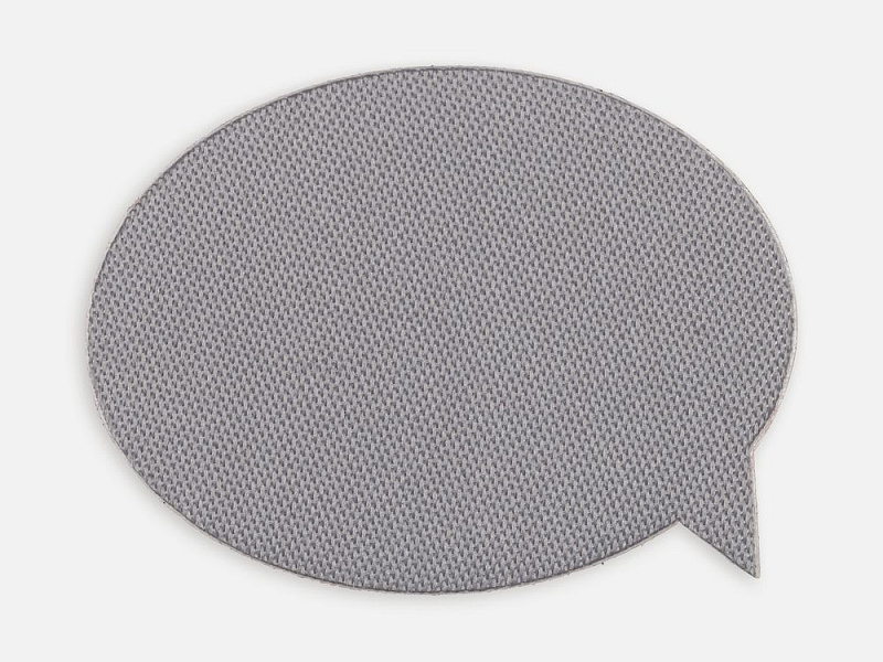 Наклейка тканевая Lunga Bubble, M, серая