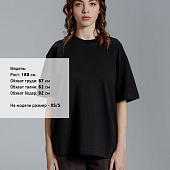 Футболка оверсайз Kangas, черная