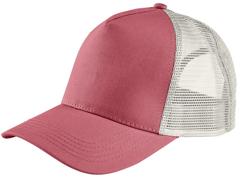 Бейсболка Blink, розовая (лососевая) с молочно-белым