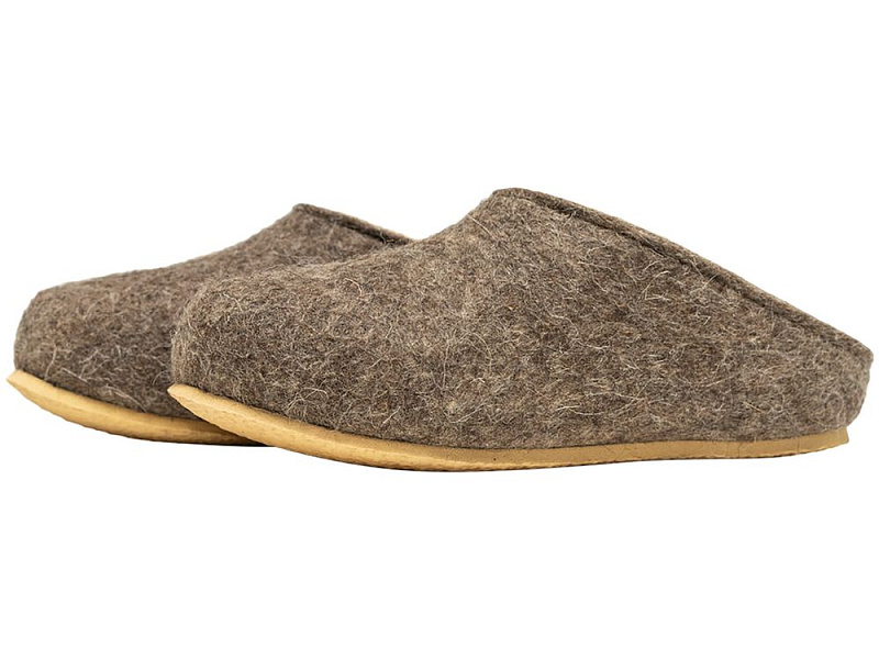 Домашние валенки Step, серо-коричневые (натуральные)