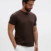 Футболка унисекс Regent 150, темно-коричневая (шоколад)